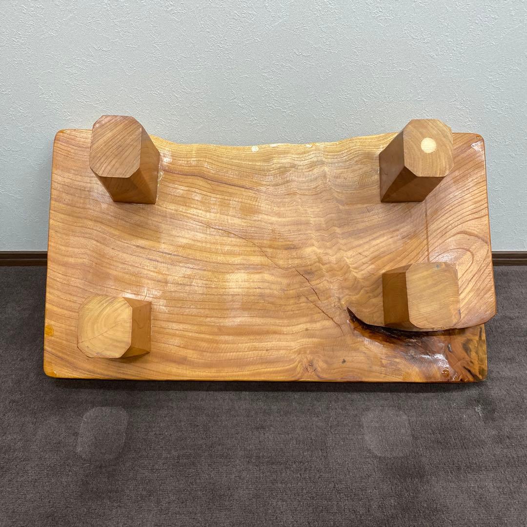 けやき一枚板　座卓　欅　ローテーブル