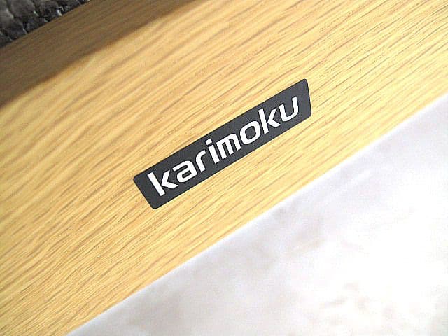 カリモク CW6013 オーク材3人掛け椅子ロング 　3人掛けソファ 約28万