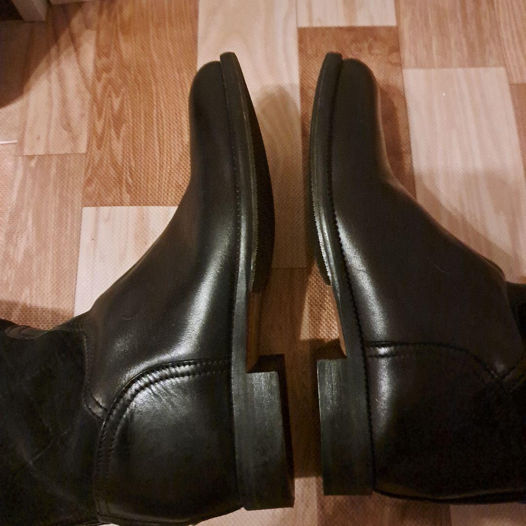 ただ CHANEL ロングブーツ 黒 スエード レザー　キルティング 37