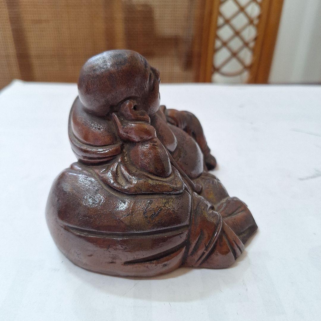 布袋様　陶器製　香炉