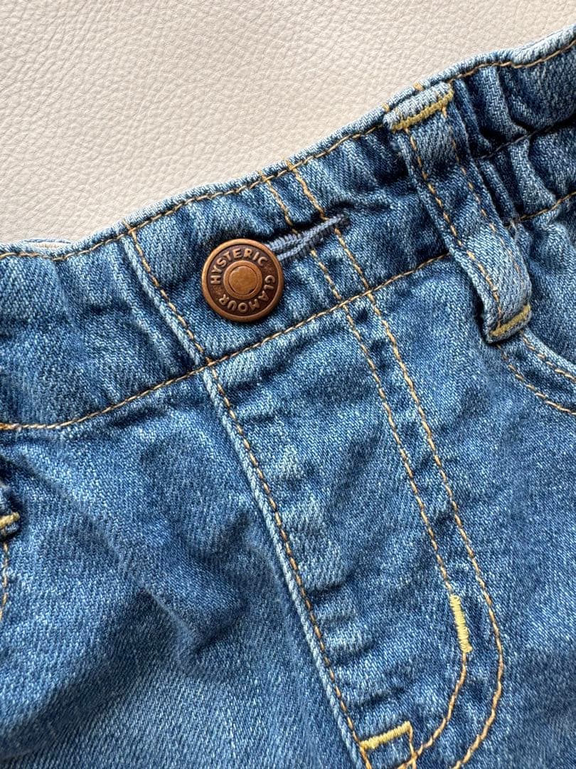 【新品未使用】HYSTERIC MINI☆ヒスミニ☆デニムショートパンツ☆90