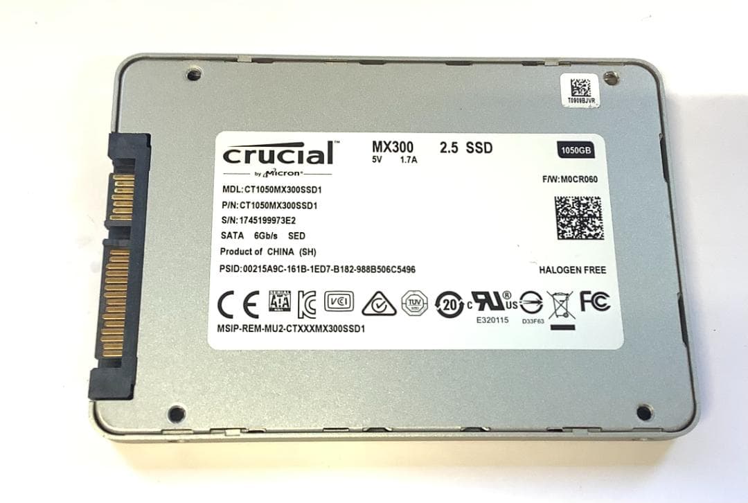 ②-WA433 Crucial SATA 1050GB 2.5 SSD 1点