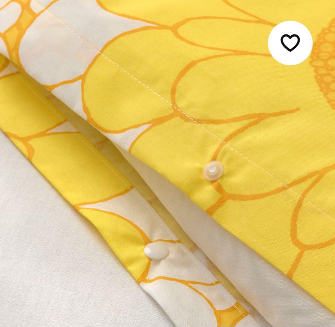 新品　IKEA クランスマルヴァ　シングル　掛け布団カバー　枕カバー　2組セット