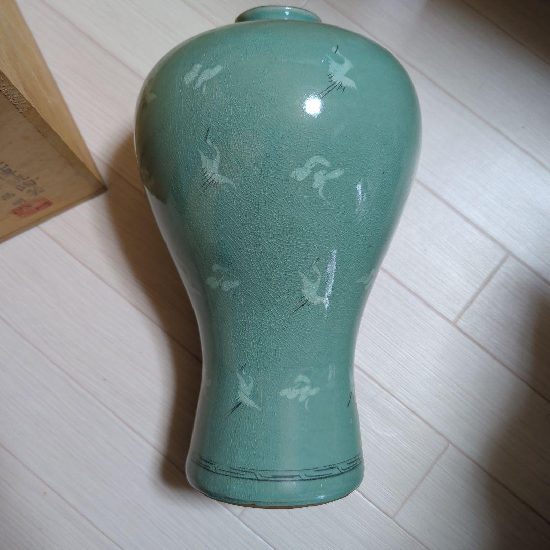 高麗青磁（象嵌青磁）花瓶（梅瓶）