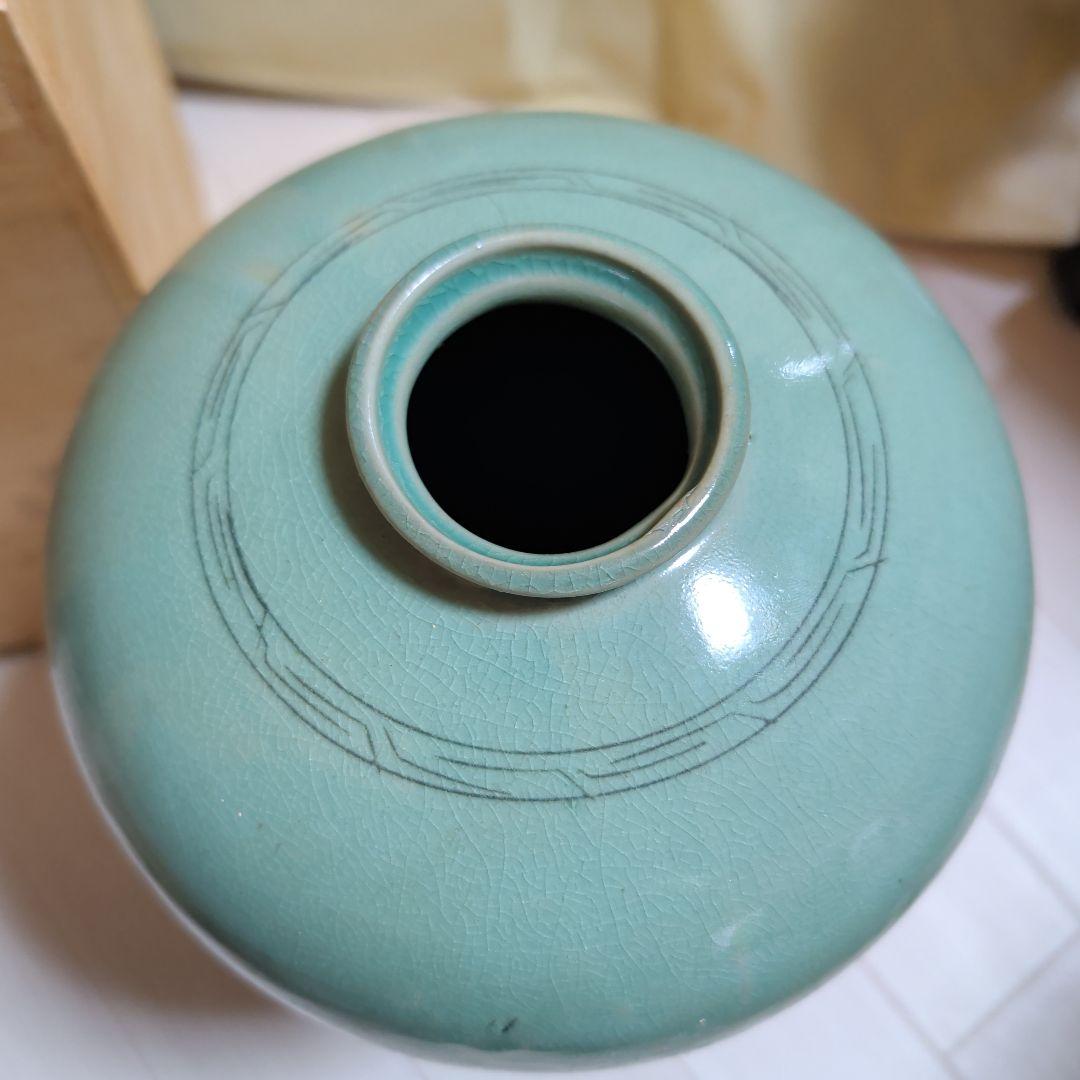 高麗青磁（象嵌青磁）花瓶（梅瓶）