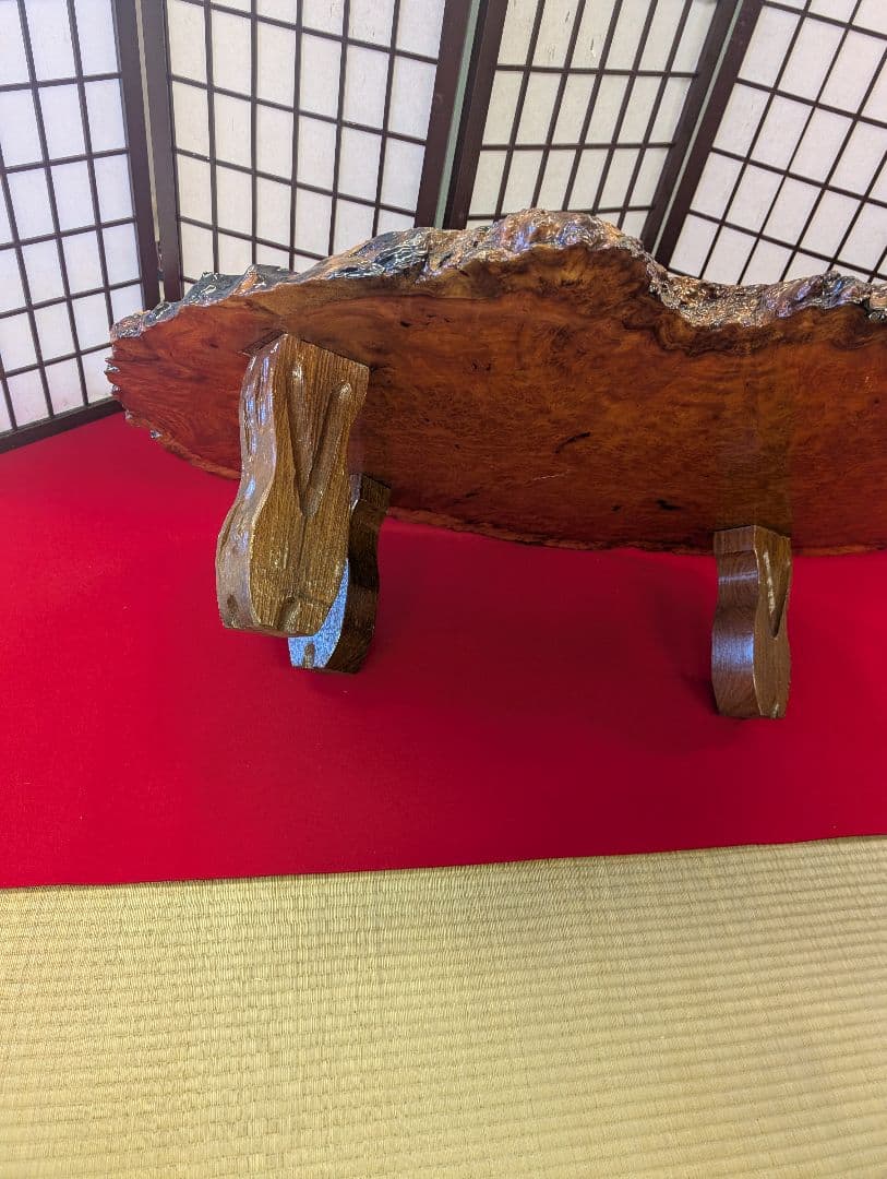 花梨瘤 瘤杢 玉杢 一枚板 総無垢 座卓 特大高級花梨材 葡萄杢 銘木 本花梨