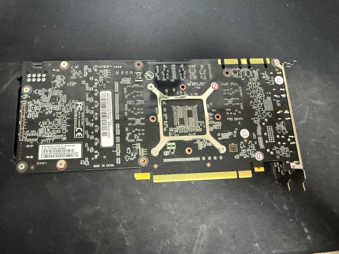 GeForce GTX 1070ti 動作確認済み