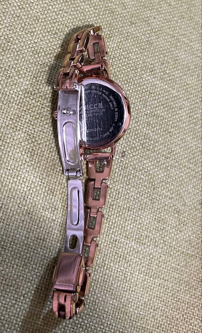 【美品】シチズン Wicca KLO-561-15 ローズゴールド 腕時計