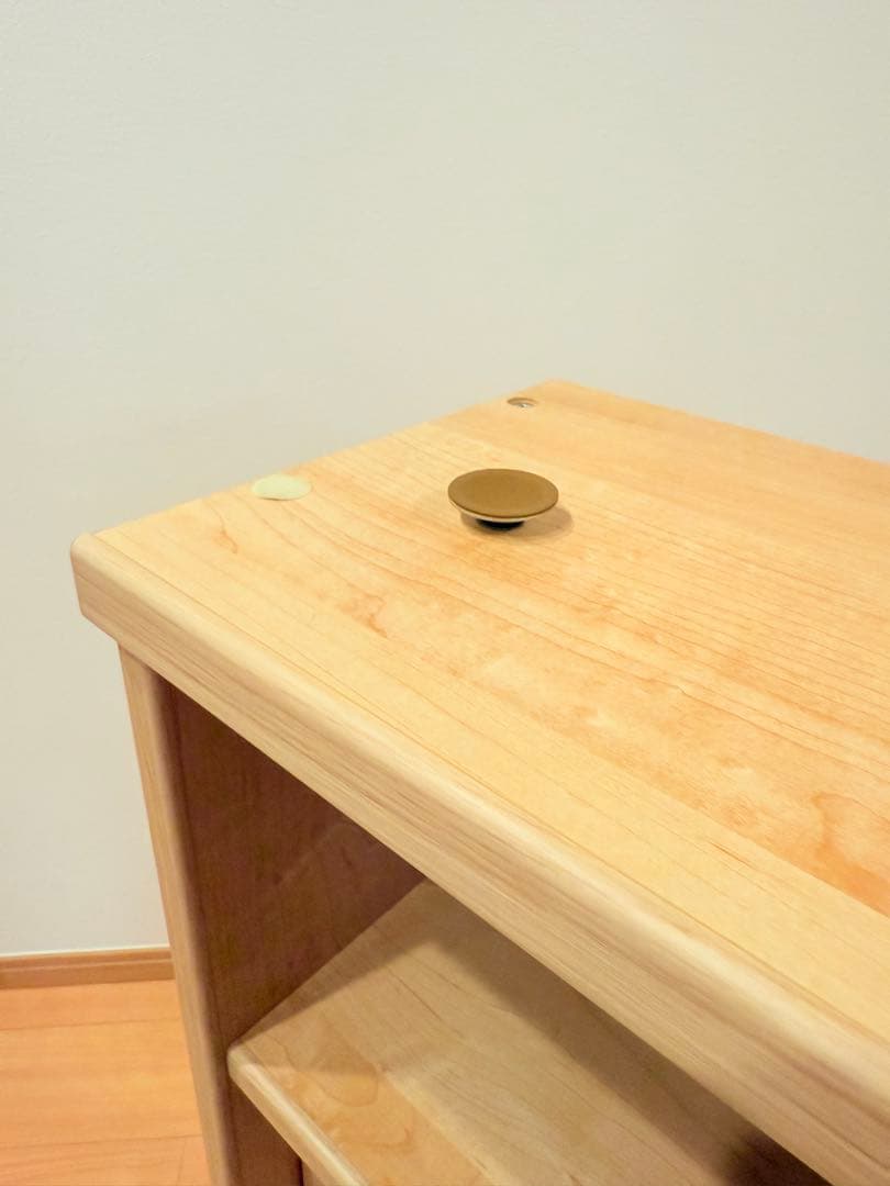 狭いカウンター下にも収納できるキャビネット 2扉付き