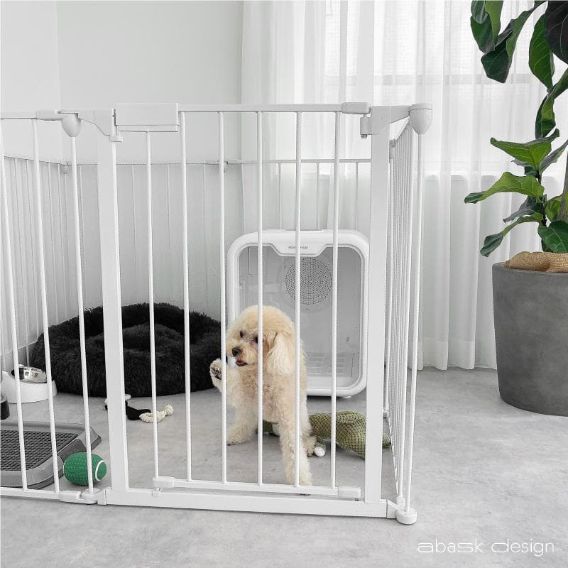 ペットサークル ホワイト 8扉付き 73.5cm　（新品開封済み）