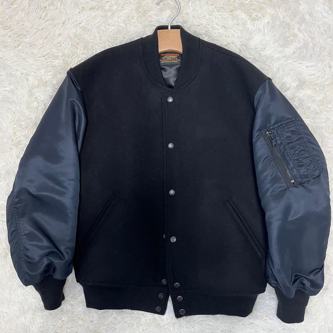 SKOOKUM × monkey time MA1スリーブ バーシティジャケット