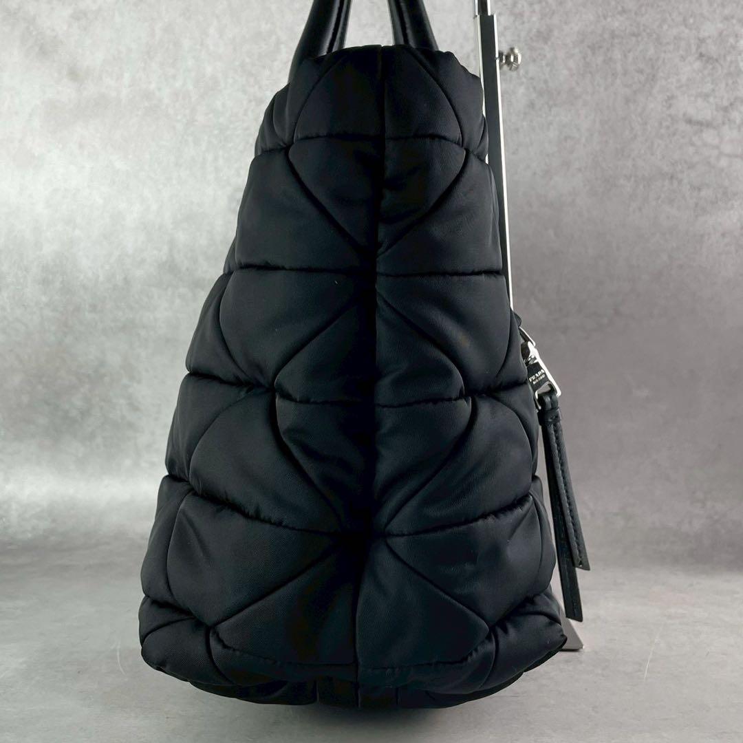 【未使用級】プラダ ハンドバッグ 2way 三角 Re-Nylon ブラック