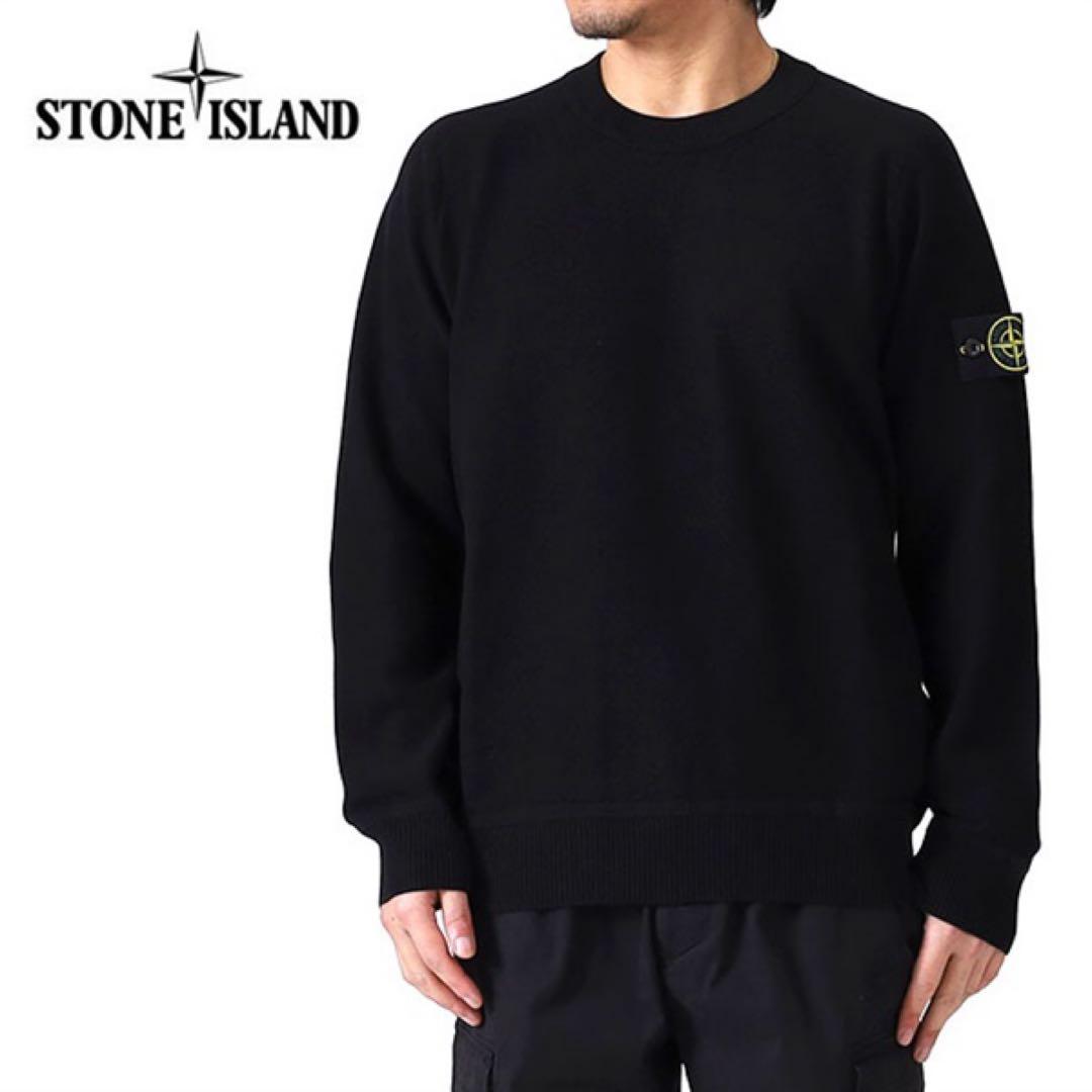 大人気‼️STONE  クルーネックニット ウール ブラック 完売品M