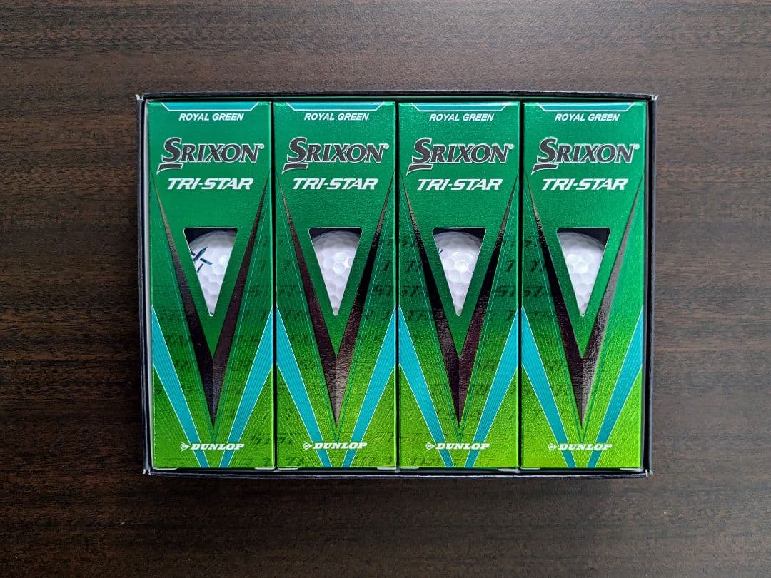 【6ダース72個・未使用・箱付】TRI-STAR トライスター ロイヤルグリーン