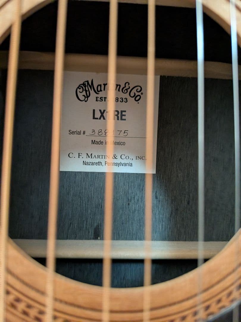 Martin LX1RE　リトルマーティン　美品　ケース