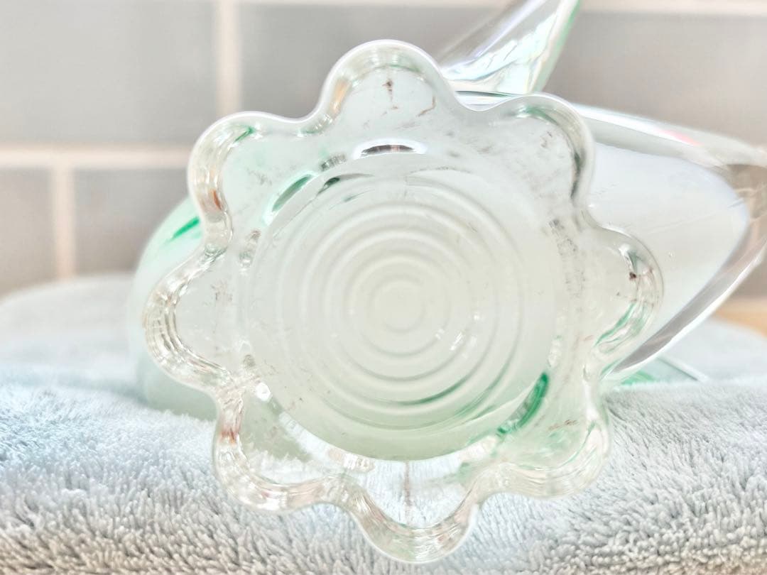 ヴェネチア ベネチア グラス ガラス工芸 swan 白鳥 スワン オブジェ 置物