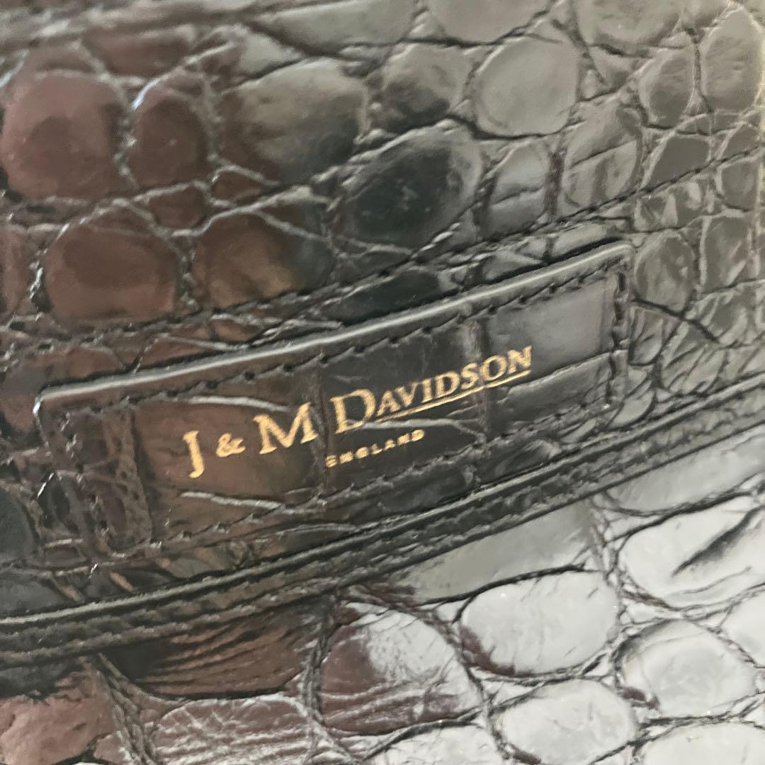 J&M DAVIDSON ブラックハンドバッグ　ボストンバッグ