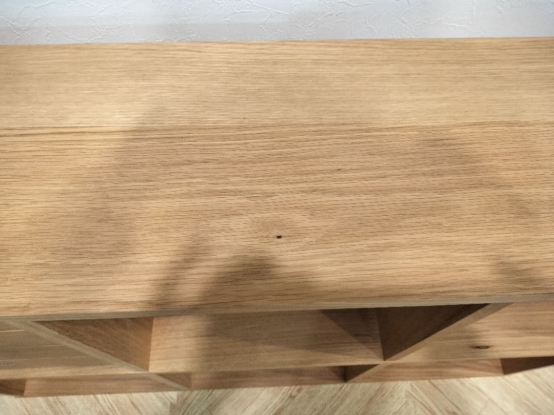 無印良品　スタッキングシェルフ３段×２列・スタッキングチェスト付き・オーク材