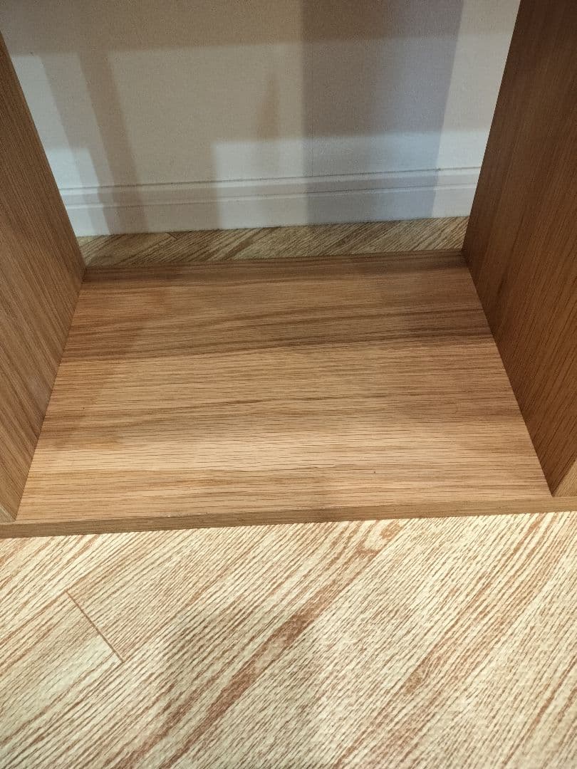 無印良品　スタッキングシェルフ３段×２列・スタッキングチェスト付き・オーク材