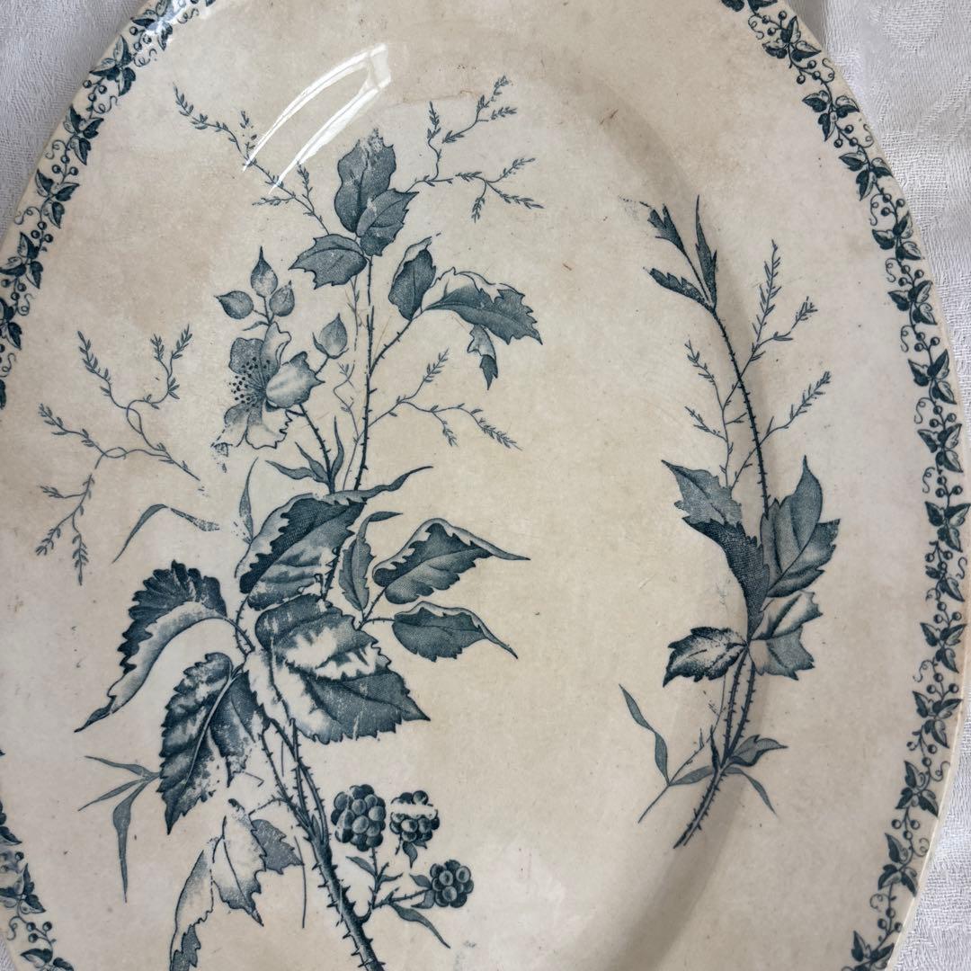 ブラックベリーのオーバルプレート