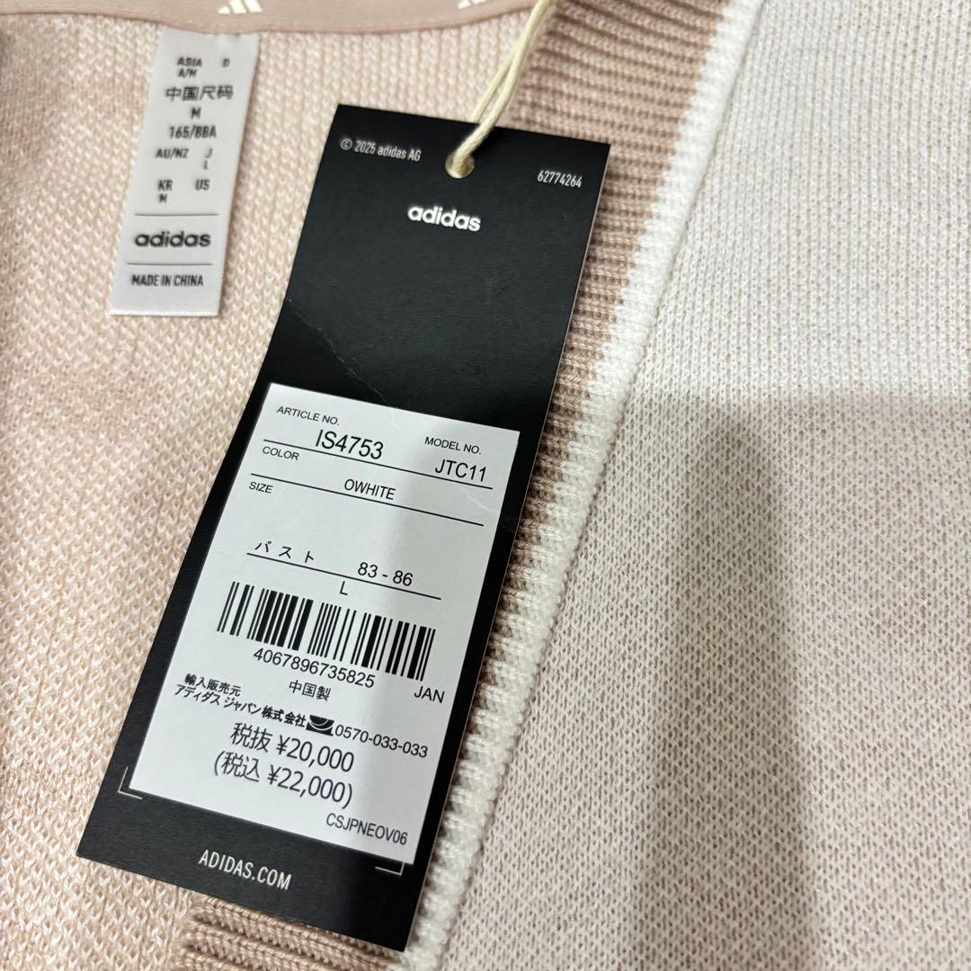 新品adidas ゴルフ　上品なクラシックスタイルセットアップ チェック　ニット