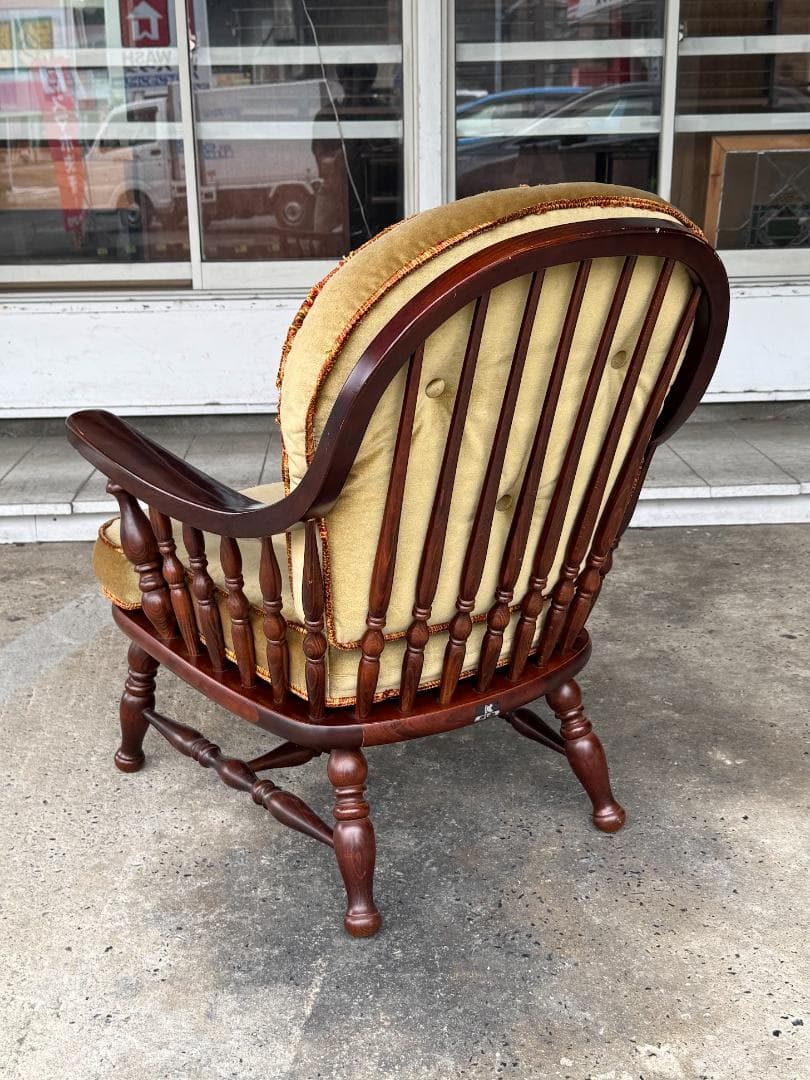 【柏木工】1人掛けソファ アームチェアB 肘付き ラウンジチェア ヴィンテージ