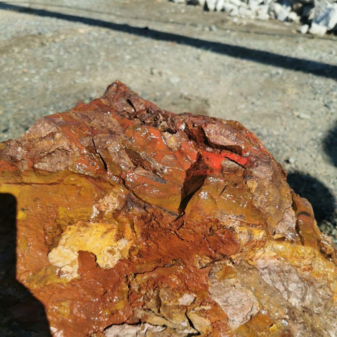 福島産　ジャスパー　108キロ　碧玉　庭石　石　鑑賞石　庭　ガーデニング