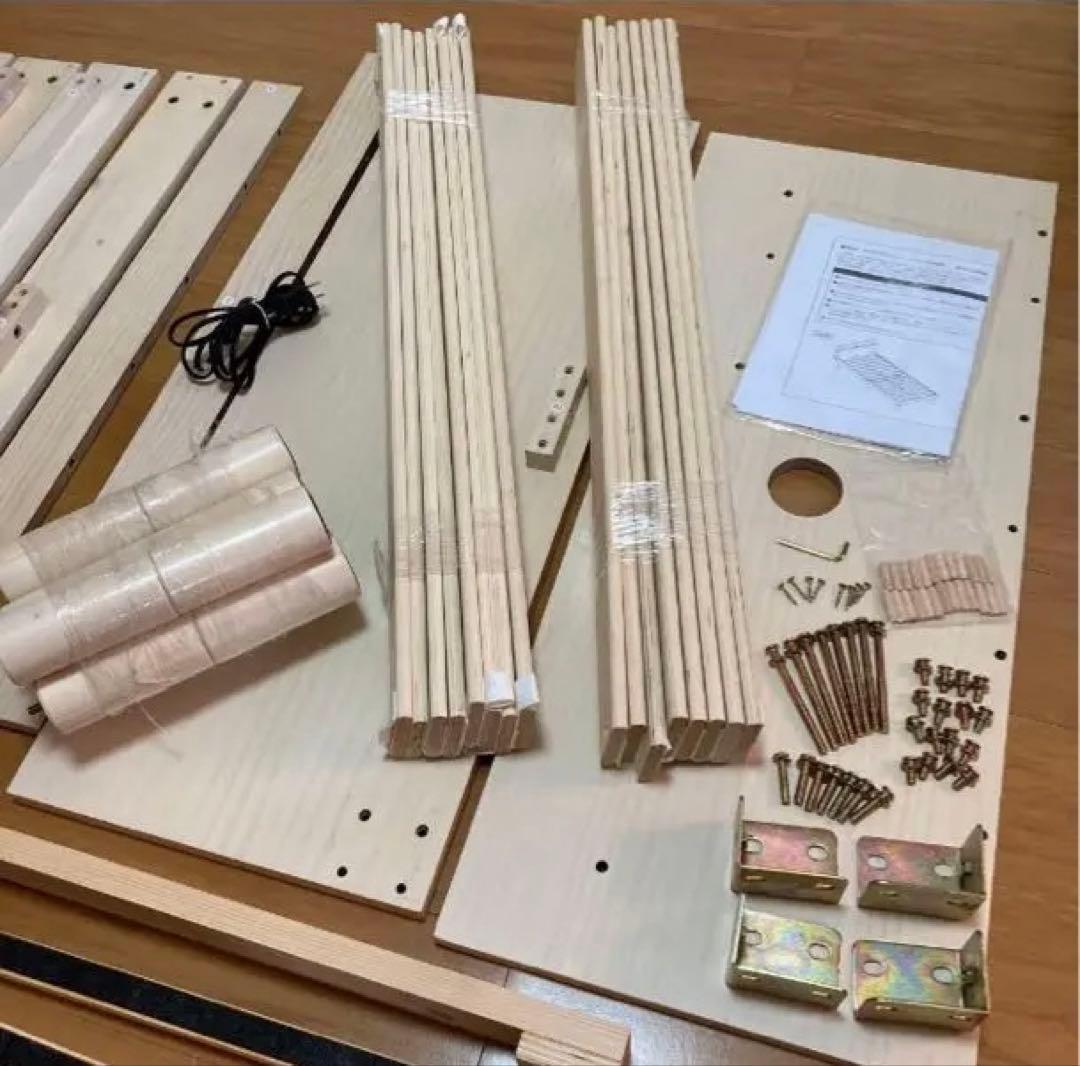 ✨美品❣️✨【ダンスのゲン】シングル宮付きすのこベッド♪フレーム単品／コンセント付