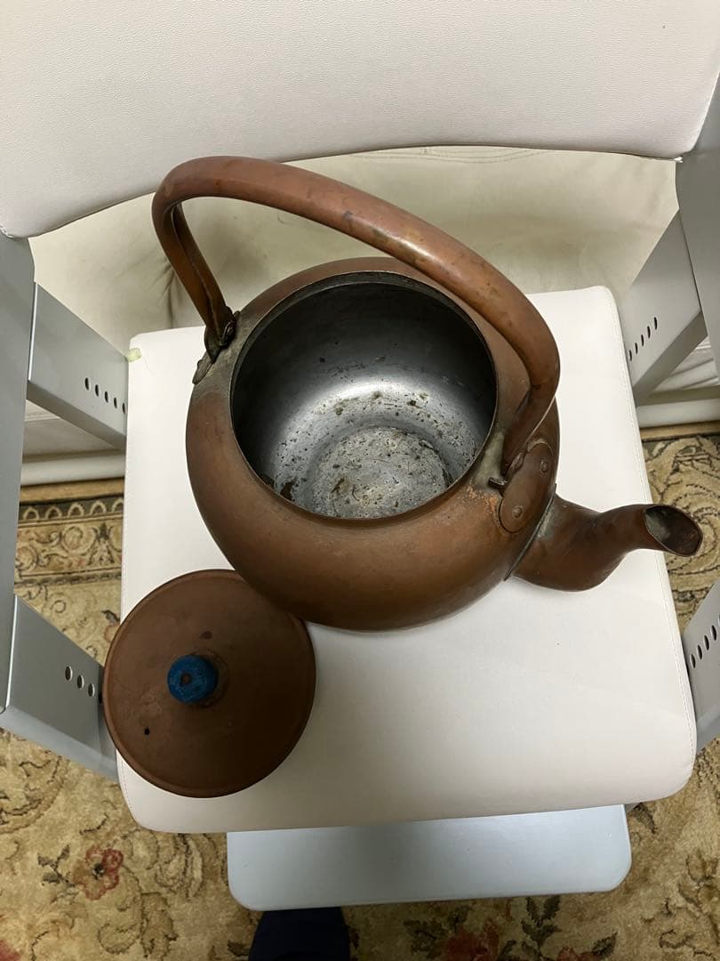 真鍮　銅製　アンテーク　ケトル　ビンテージやかん　希少