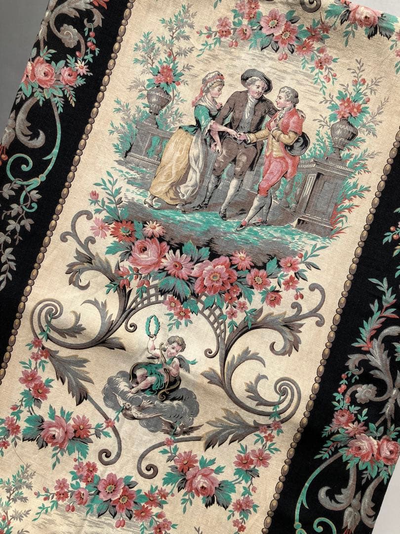 コレクターズアイテム　19世紀NⅢ時代　ルイ16世とマリーアントワネット　大判布