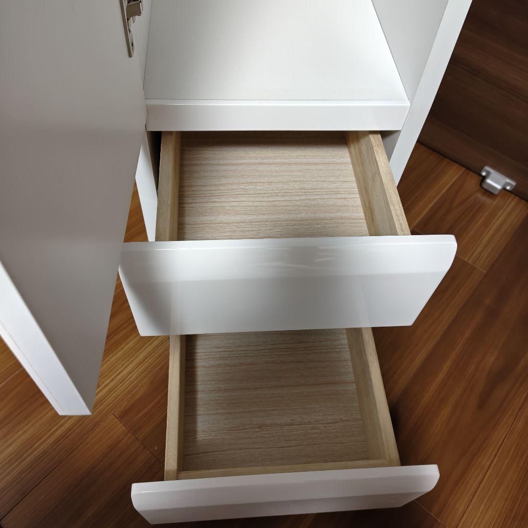 【2月まで！】ニトリ 姿見ミラー 収納 一体型 コルト30WH ホワイト