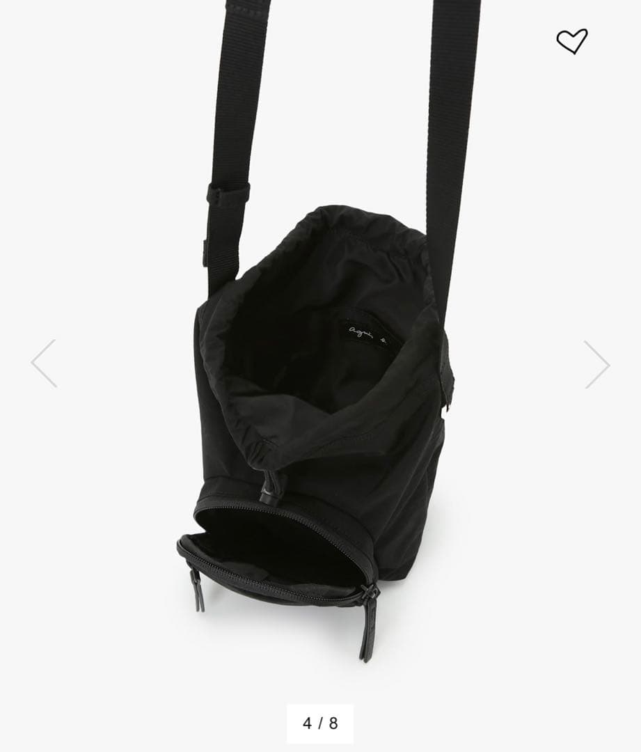 アニエス・ベー　ブラック ショルダーバッグ