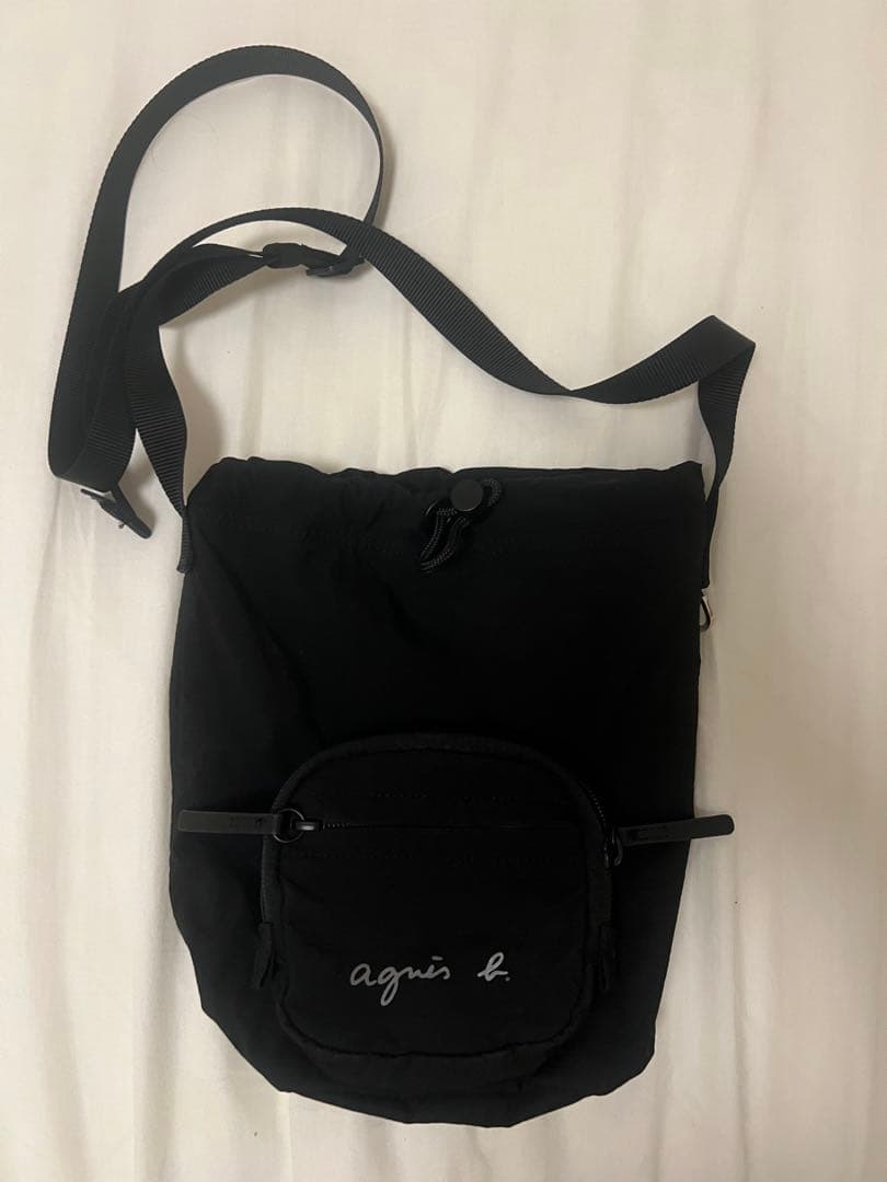 アニエス・ベー　ブラック ショルダーバッグ