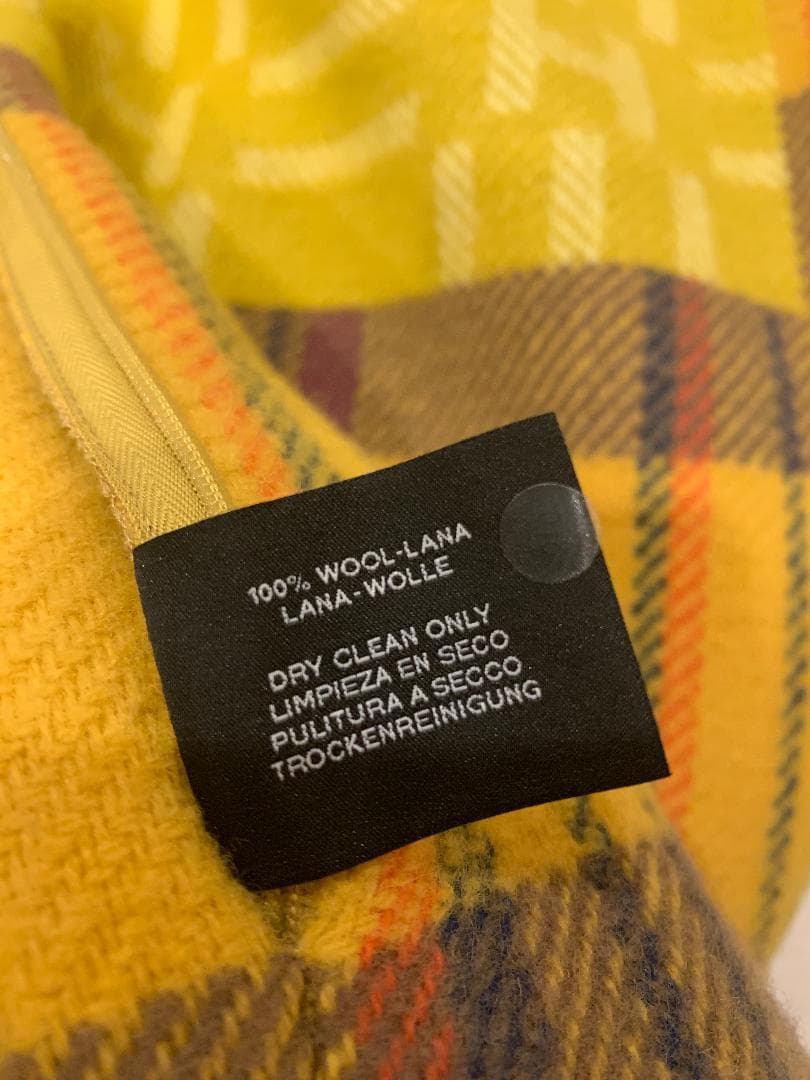 エルメス クッションカバー イエロー、ブルー　2枚セット