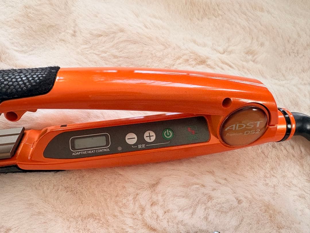 【美品】ADST Premium DS2 ストレートヘアアイロン オレンジ
