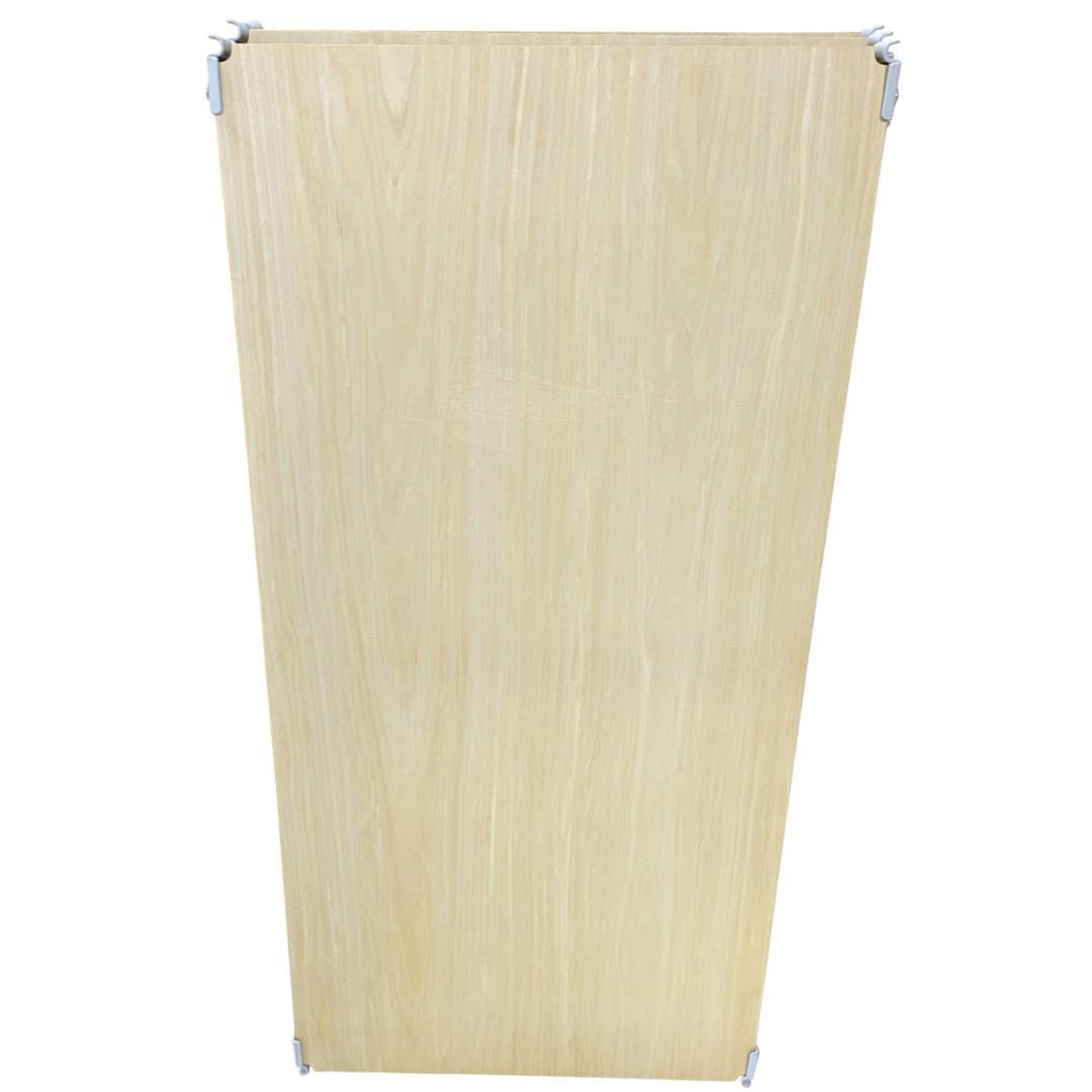 訳あり 無印良品 ステンレスユニットシェルフ オーク材棚セット ワイド・中