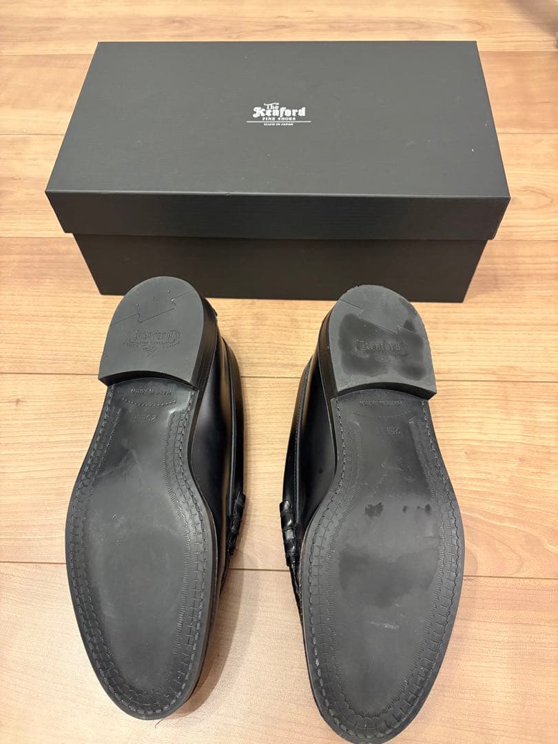 Kenford ペイズリー柄 ブラックローファー