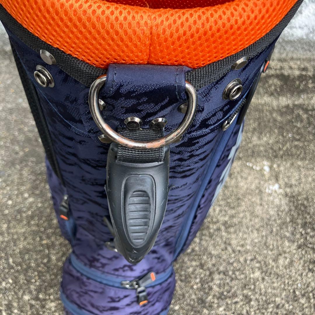 AVIREX ゴルフバッグ キャディバッグ　スタンド式　ネイビー