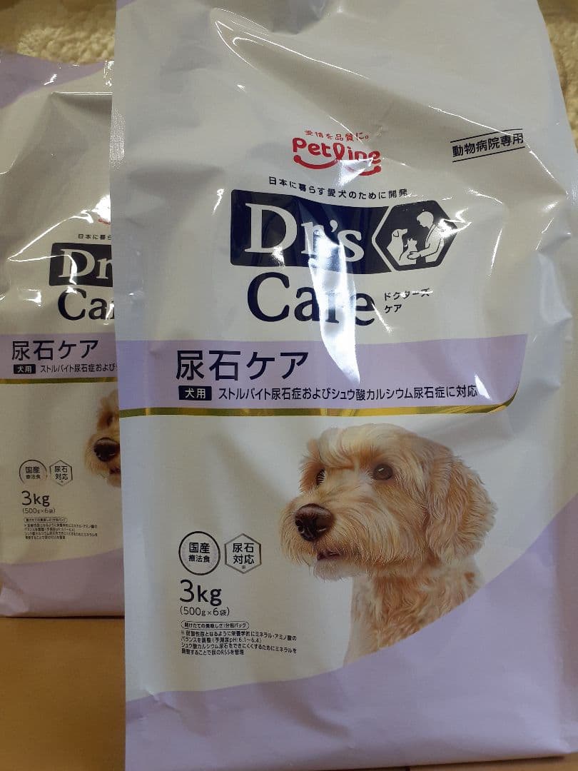 momo様ドクターズケア犬用療法食尿石ケア3kg×2袋
