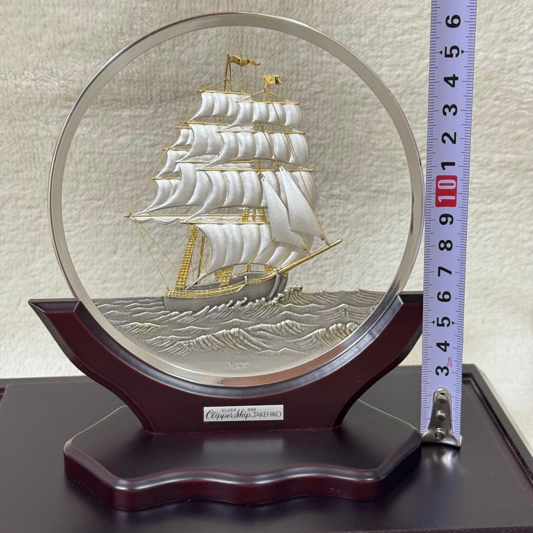 TAKEHIKO 武比古 純銀 丸形帆船 7号 スロープケース 伝統工芸 関工芸