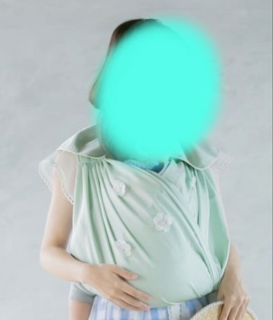 hey! babu 抱っこ紐 Bloom ミントグリーン 美品 日本製