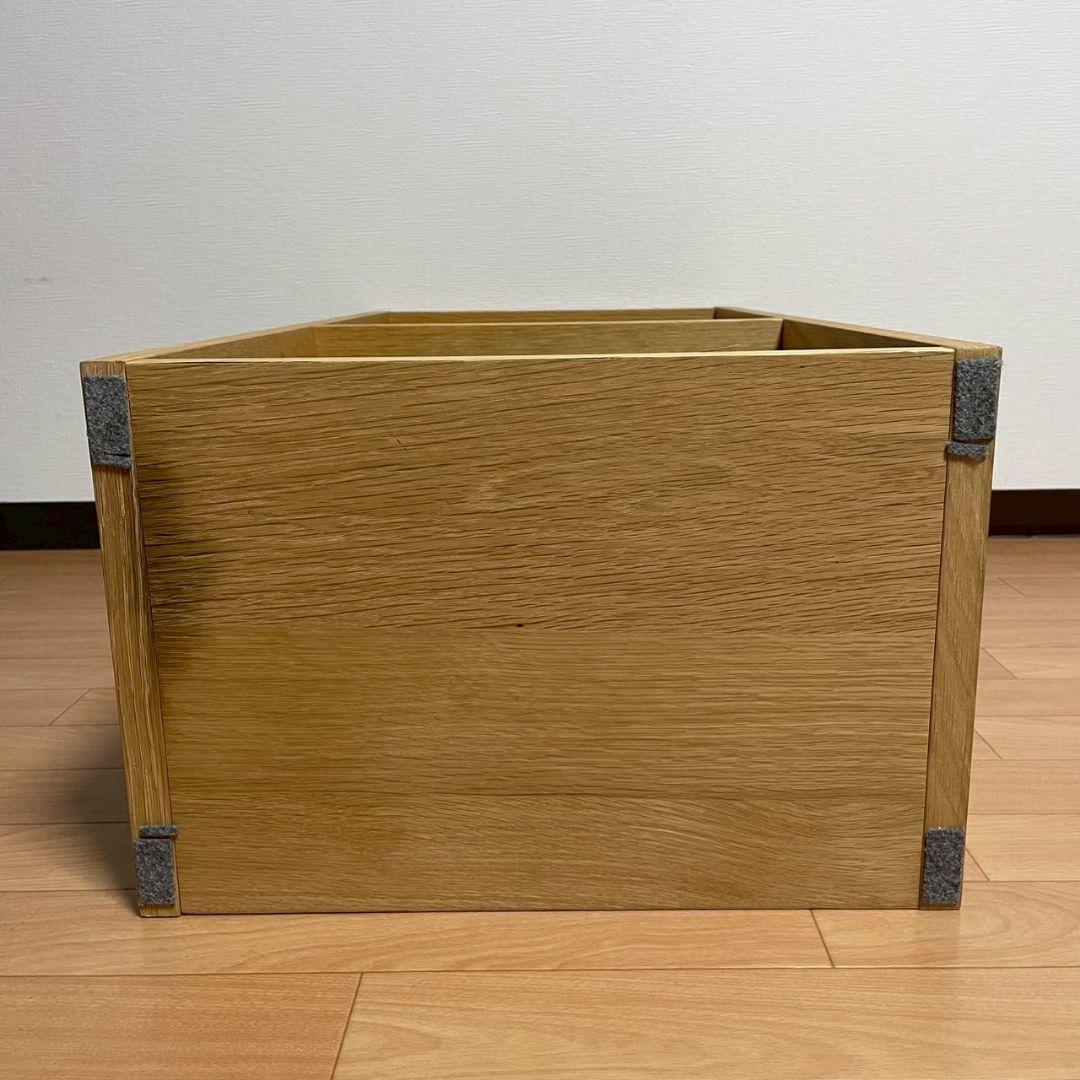 無印良品　スタッキングシェルフ　オーク材　２段