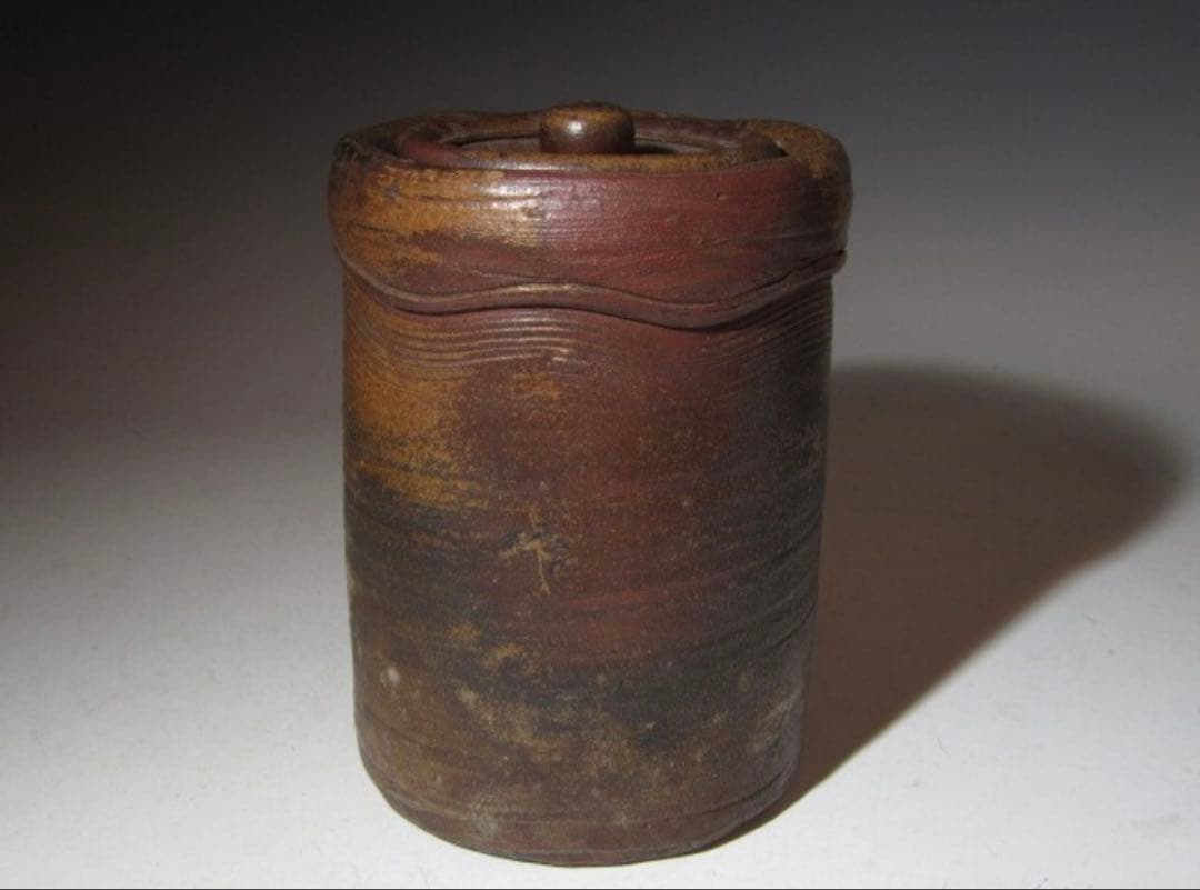 古備前水指「長良」裏千家六代 六閑斎花押の時代の名品！7126