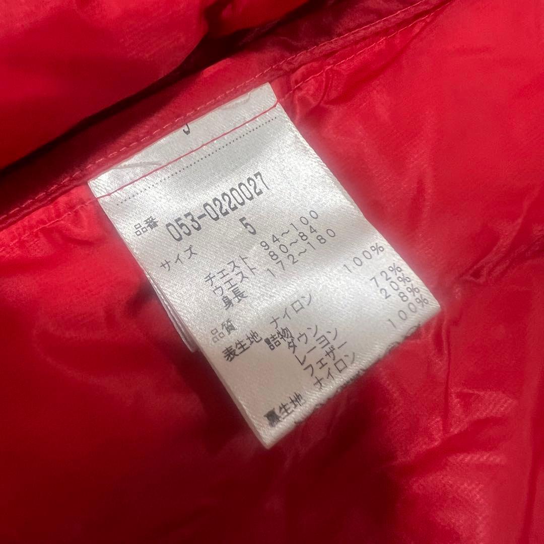 Pearly gates パーリーゲイツ　ダウンジャケット　メンズ　ロゴ　赤　L