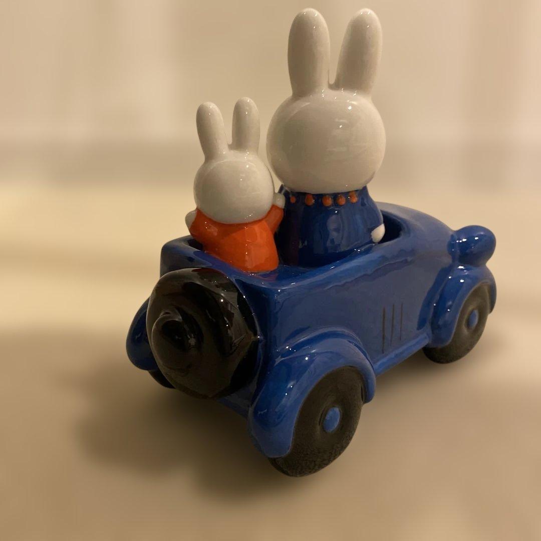 海外限定　陶器　置物　miffy ミッフィーとママのクルージングフィギュア