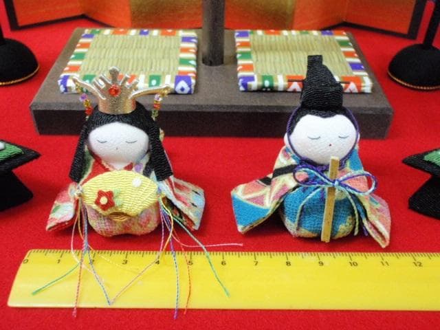 即納！限定値下げ♪●新品！高さ37 ちりめん ひな人形 吊るし飾り 京都龍虎堂●