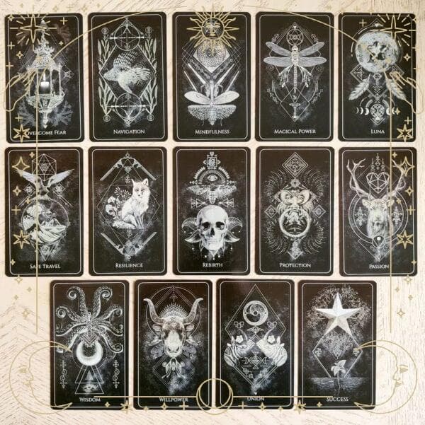 ★正規品オラクルカード★洗練されたシックな魔法の護符のオラクル／ブラックエッジ