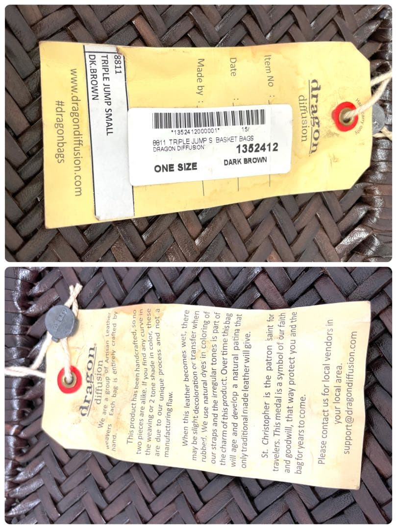 dragon diffusion ドラゴンディフュージョン かごバッグ タグ付き