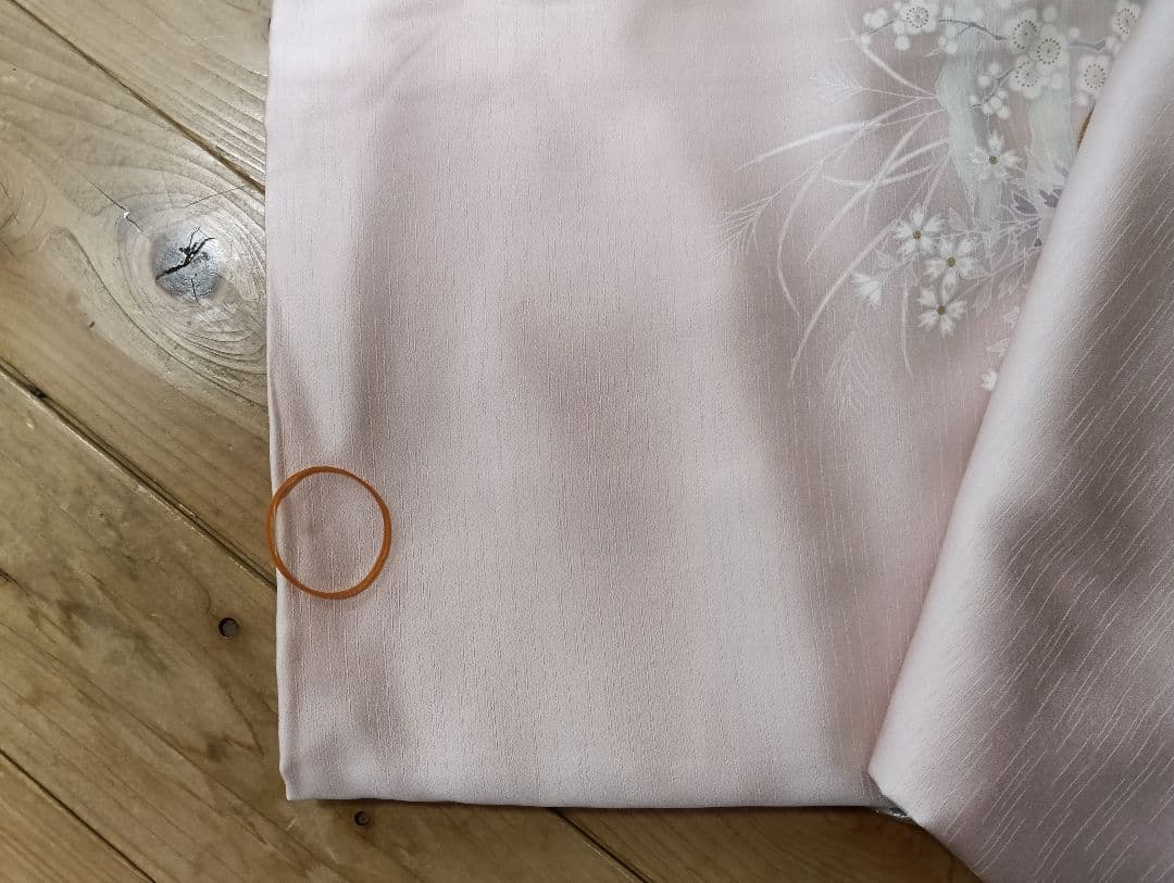 訪問着　未着用品　しつけ糸付き　暈し染め　金彩　お着物のみ