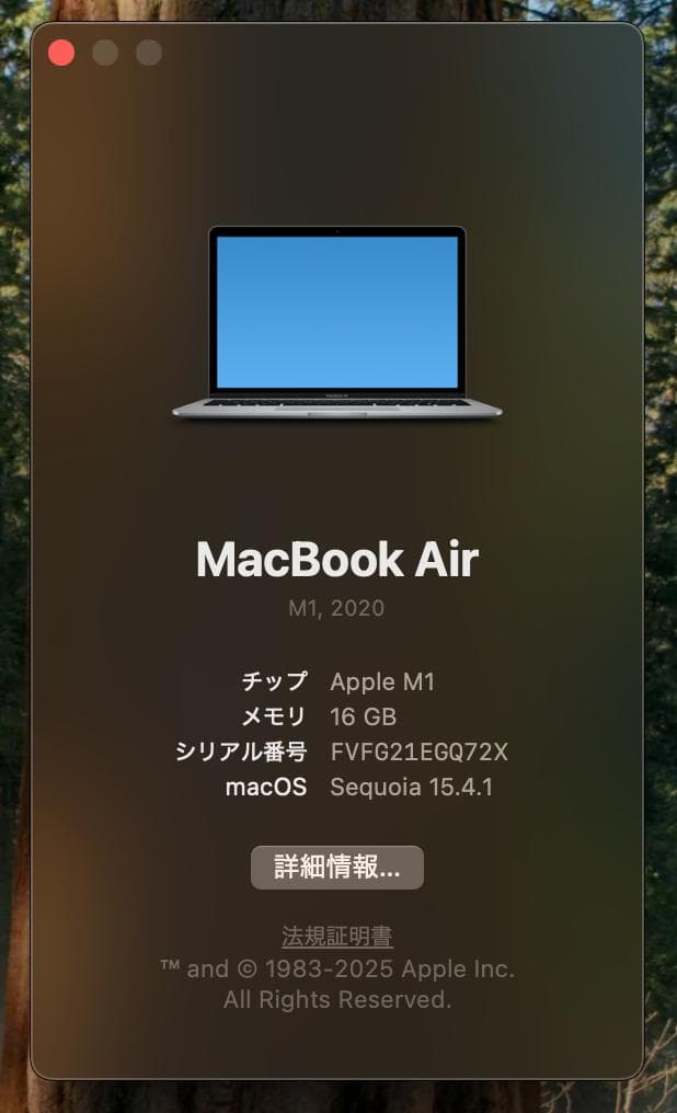 MacBook Air M1 16GB/1TB スペースグレー